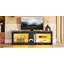 Nabria 55" length  TV Stand Cabinet With Glass Shelf & RGB LED Lighted for up to 65" TVs-1923222025