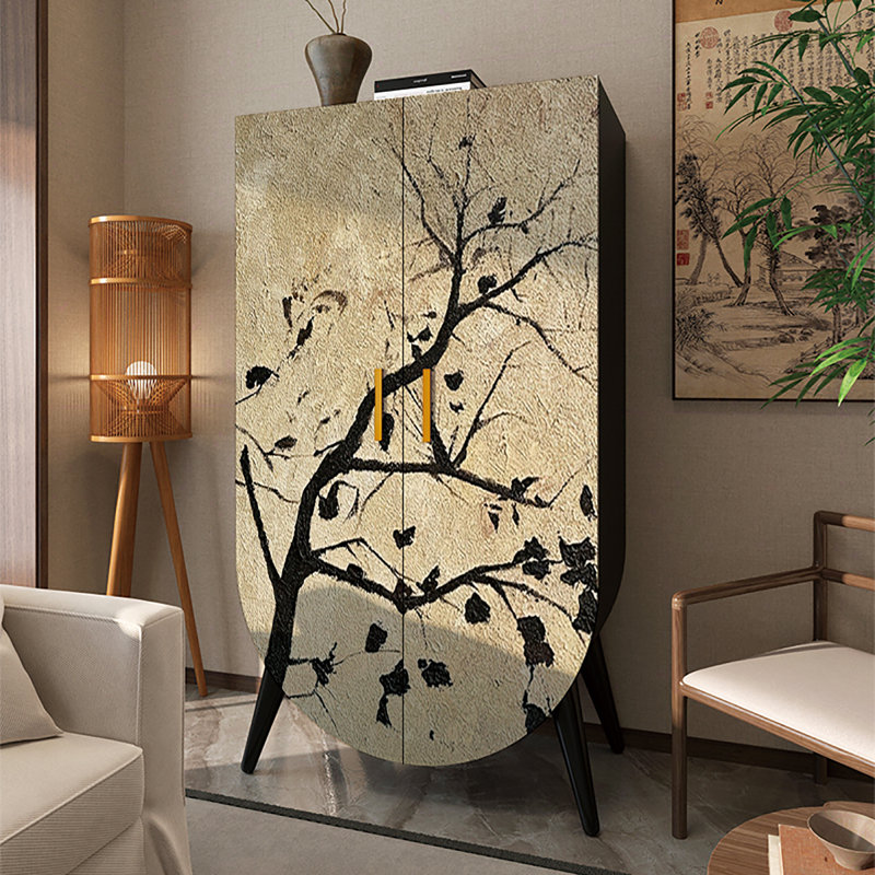Multi-functional bedroom simple art wardrobe
