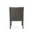 2 Grey Patio Armchairs For Outdoor Dining, Modern Chairs With Waterproof Back And Resin Seat 2 Dining In Grey, Furniture Water Fade- Features