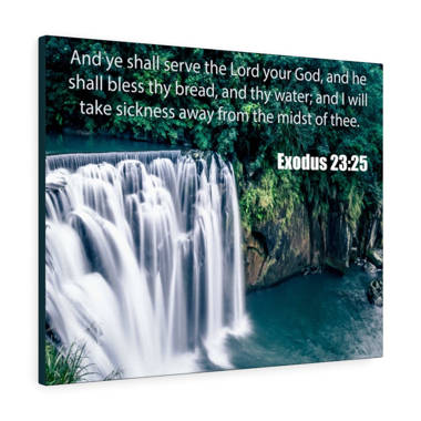 Psalm 146:1 Praise The Lord - Floater Frame Painting on Canvas Orren Ellis Format: Silver Framed, Size: 31.5 H x 31.5 W x 1 D