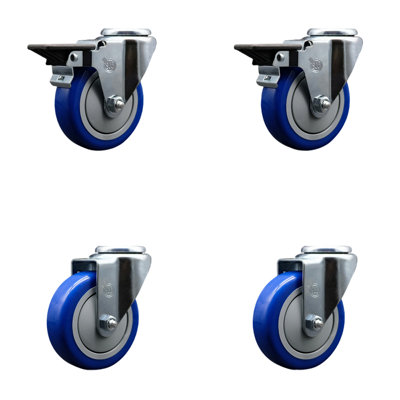 4-Piece Polyurethane Caster Set