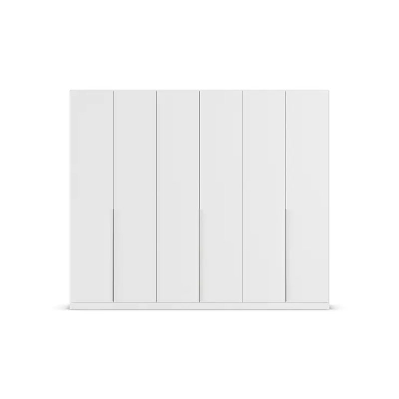Alabama 2 Door Wardrobe, 229 cm H x 271 cm W x 54 cm D, Alpine White, Premium