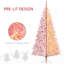 Grand sapin de Noël artificiel avec branches réalistes, lumières à DEL blanc chaud et extrémités-115294295