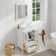 Knutsen 24'' Single Bathroom Vanity with Engineered Marble Top with Mirror