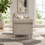 Canapé deux places en velours de 169 cm, Chesterfield capitonné Crystal Diamond, beige-136346513