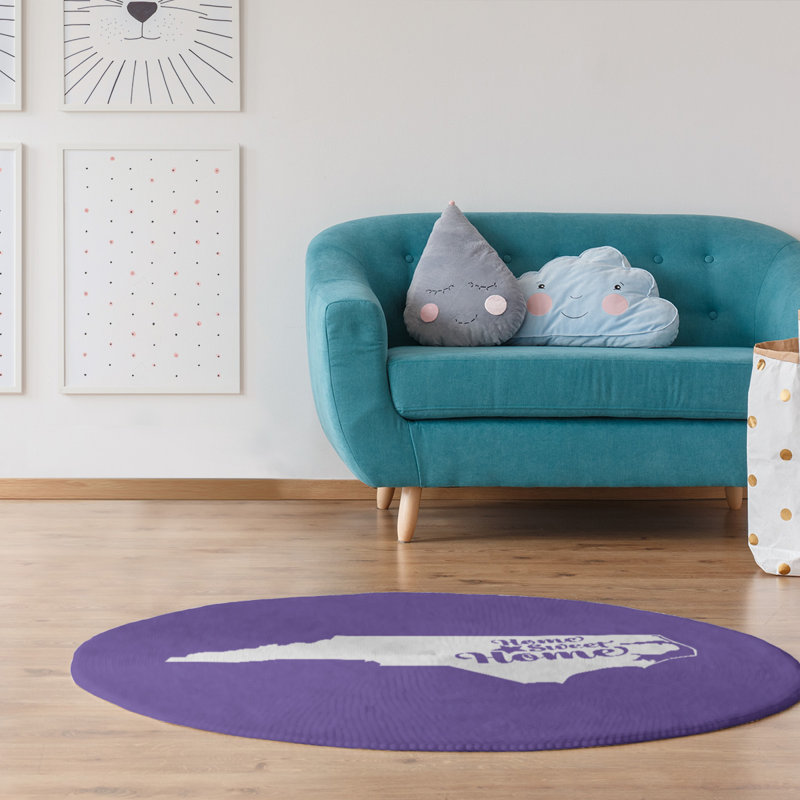 Chenille Indoor Rug, Round 5'