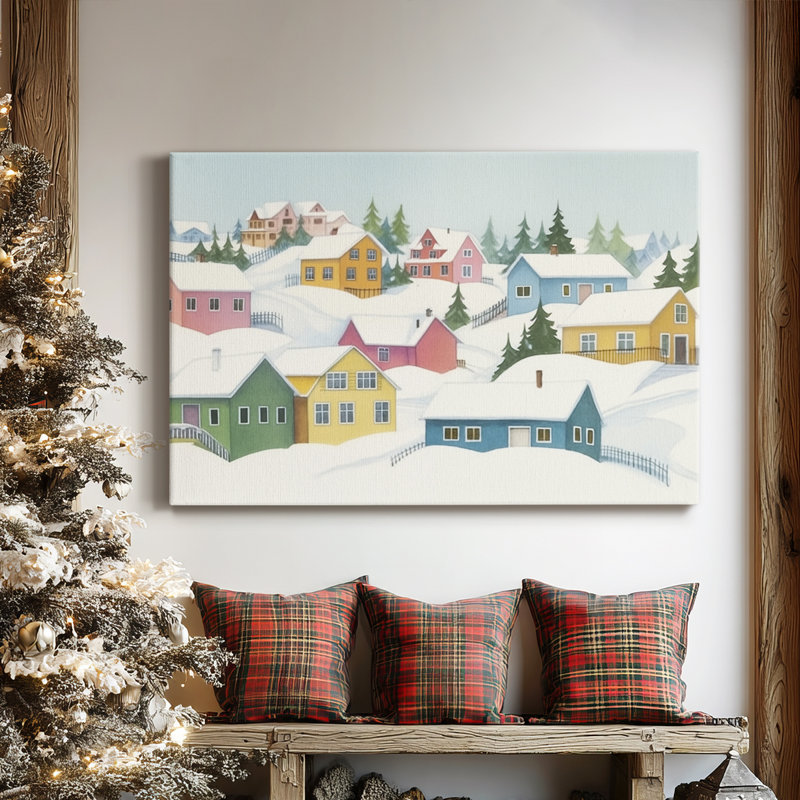 «Silver Carol» - toile tendue avec châssis de qualité supérieure, H 12 po x l 18 po