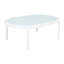 Ensemble de conversation d'extérieur en aluminium 4 pièces avec plateau et coussins en verre trempé Contour-126305338
