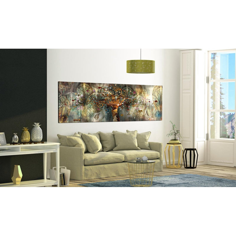 «Land of Happiness», impression sur toile tendue, H 18 po x l 53 po x P 1 po