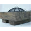 Wood Grain Design Outdoor Wooden Fuel Pit