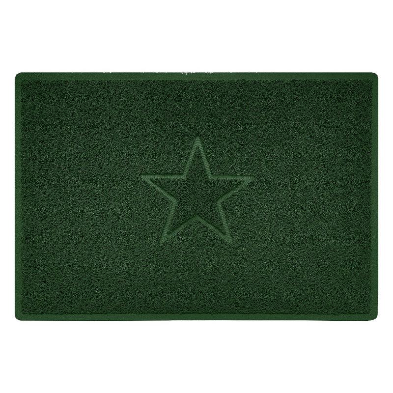 Star Non-Slip Indoor / Outdoor Doormat, 60cm W x 90cm L, Black