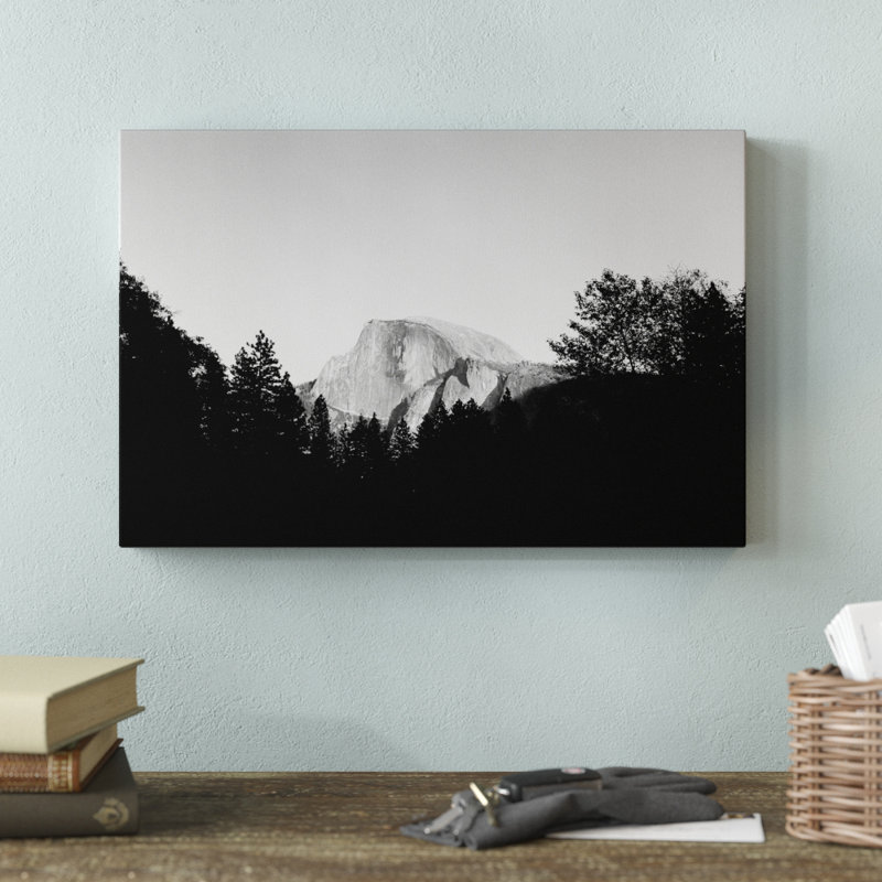 Half Dome In Trees by Bradford Smith - Print on Canvas, 30cm H x 46cm W, Wrapped Canvas