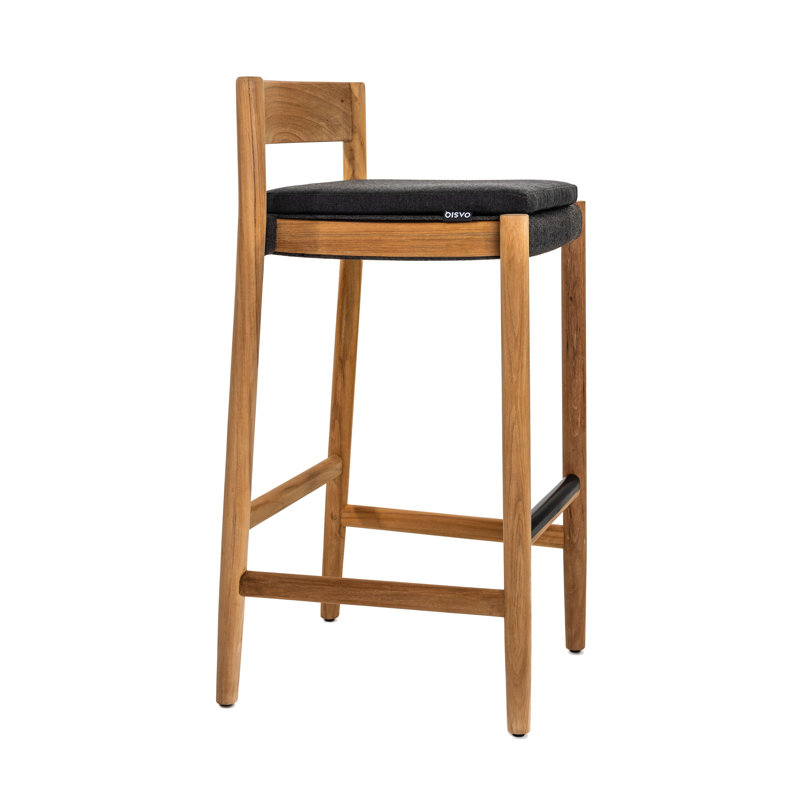 Tabouret de bar en teck Copenhagen, Tabouret de bar (siège d'une hauteur de 30,63 po)
