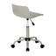 Chaise de bureau pivotante, chaise à hauteur réglable, chaise d'ordinateur à dossier bas avec base en métal-197821440-197821441