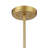 Wolfe 5 - Light Chandelier in Natural Brass-1882074251