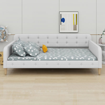 Upholstered Daybed With 4 Support Legs