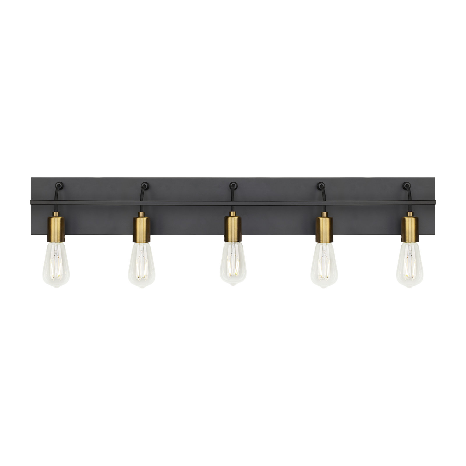 Tae 5 Light Dimmable Bath Bar, No Bulb