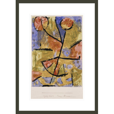 «Dance-Flower» par Paul Klee - impression giclée encadrée