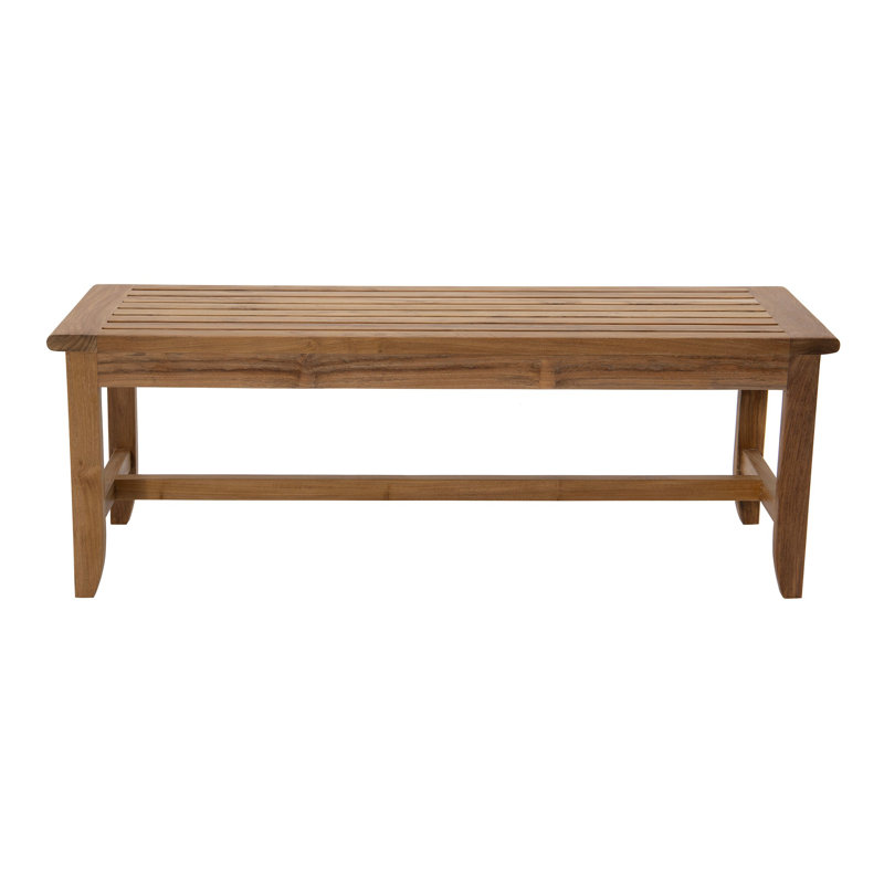 Geraldy Outdoor Teak Bench, 18" H x 72" W x 50" D