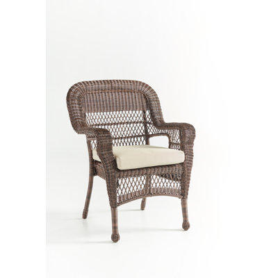 Outdoor Dining Armchair with Cushions