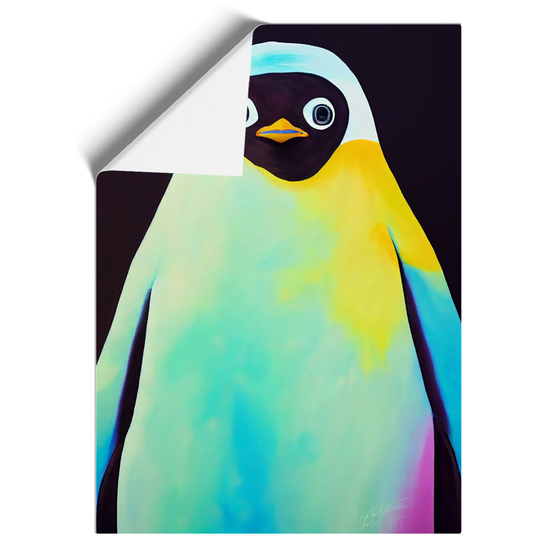 Penguin In Colour No.4 Abstract - Wall Art, Paper, 29.7cm H x 21cm W, No Matte