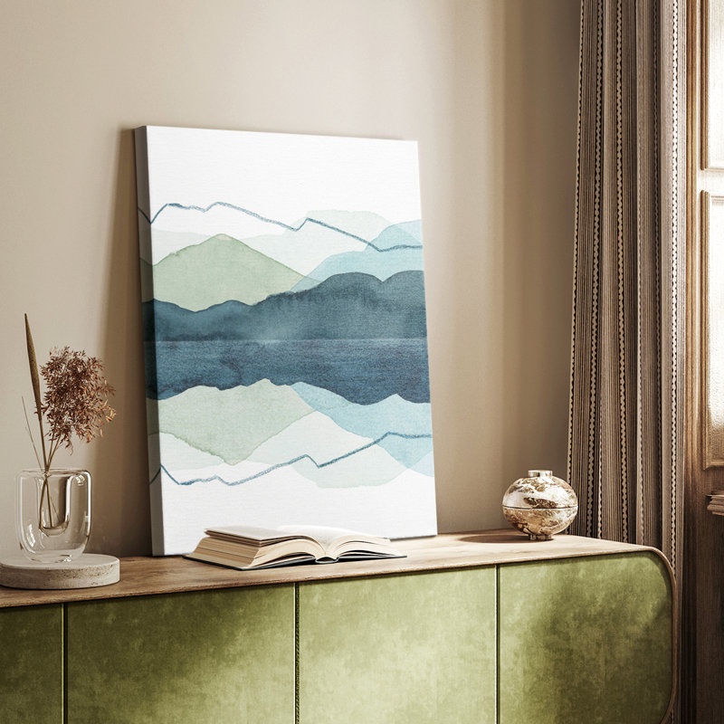 Icicle Range II -Custom Wrapped Gallery Cavas, 18" H x 12" W