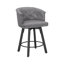 Tabouret de comptoir pivotant rembourré avec structure en métal-1927740113