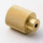 Modern Knurled Chrome Cylinder Knob-1492588463