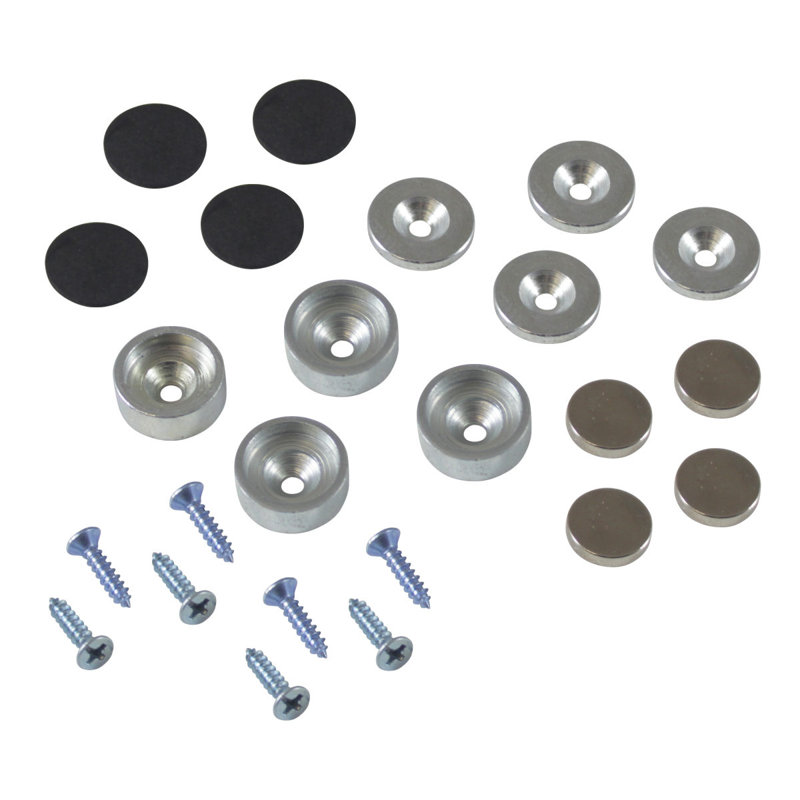 Door Magnet Catch, 0.63" H x 0.63" W x 0.25" D