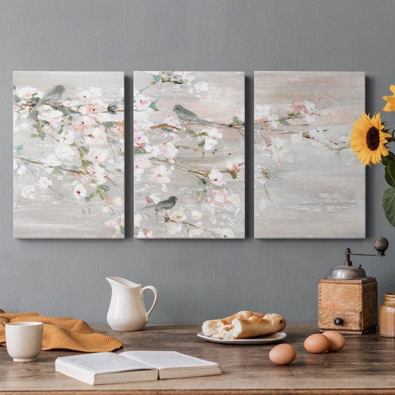 «Magical Morning» - Toile tendue avec châssis de qualité supérieure - Prêt à être accroché, H 18 po x l 36 po x P 1 po