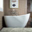 Robinet de baignoire romaine mural à 3 poignées avec accessoire-65725806