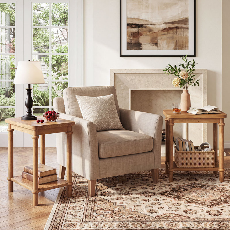 Solid Wood End Table