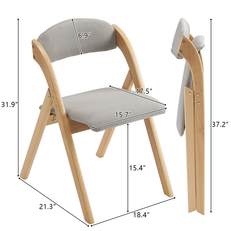 Colstrip Upholstered Padded Stackable Folding Chair Folding Chair Set