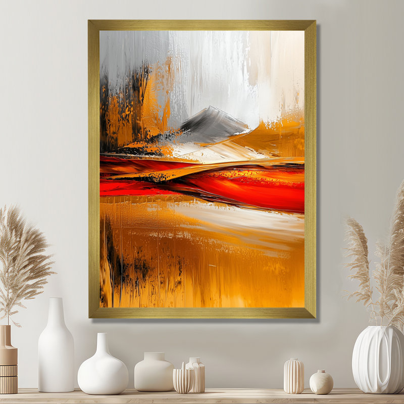 Nycolas - Landscapes Wall Decor, 20" H x 12" W, Reproduction encadrée d'une seule photo, Gold