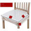 Ensemble de 4 housses / housses de chaise de salle à manger en plastique avec sangle de ceinture réglable (l 20 po x P 17 po x H 4 po)