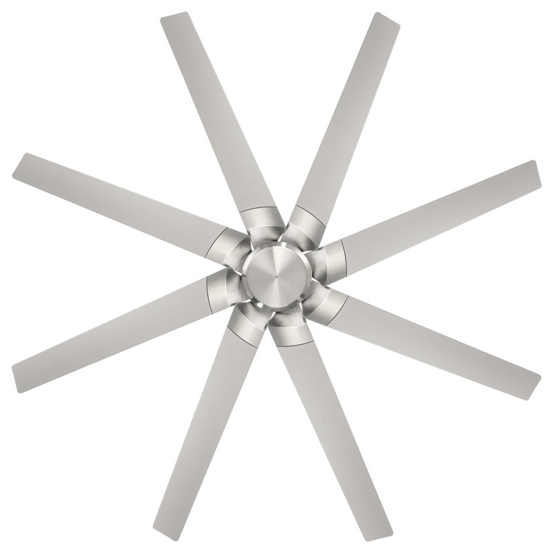 Roboto XL Indoor/Outdoor 8-Blade Smart Ceiling Fan 70" and Remote Control Included, Works With Alexa and iOS / Android App