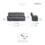 Canapé inclinable 86 po Solida-1363187601