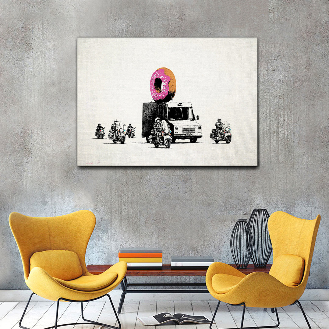 Leinwandbild Strawberry Donut von Banksy