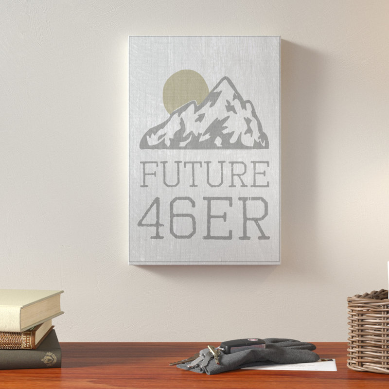 « future 46er randonnée adirondacks », art textuel, Toile tendue, H 20 po x l 16 po