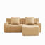 Canapé en forme de L 2 pièces en tissu Teddy-484206957