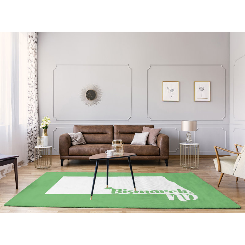 Tapis en polyester bismarck north dakota, Rectangle 9 pi x 12 pi