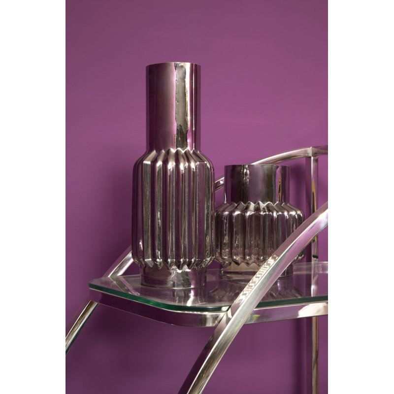 Morado Glass Table Vase, 20cm H x 17cm W x 17cm D