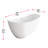 67 Inch Bathtub in Glossy White with Trim-105505942