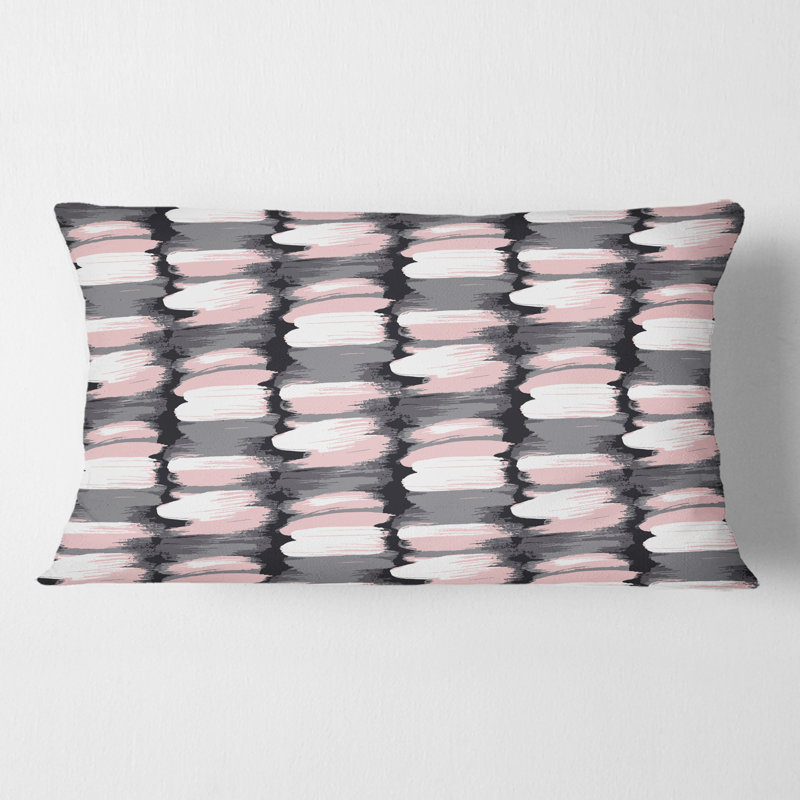 Coussin lombaire à motif paint brush strokes