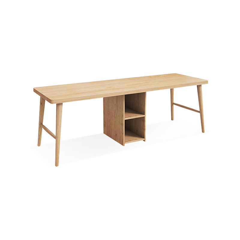 Bureau d'écriture Burlywood, H 29,53 po x l 78,74 po x P 23,62 po
