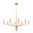 Alexander 8-Light Brushed Gold Chandelier