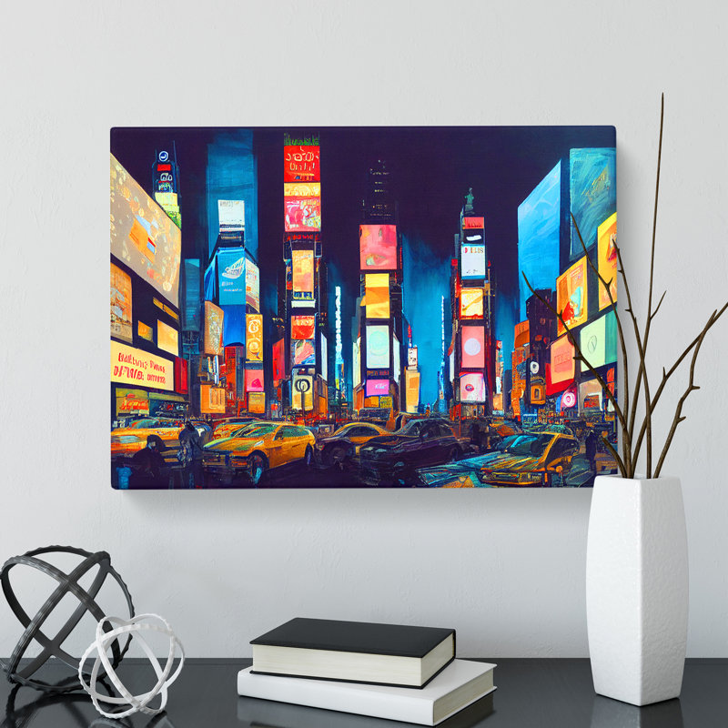 New York City Times Square Vol.2 - Wrapped Canvas, 50cm H x 76cm W x 3cm D