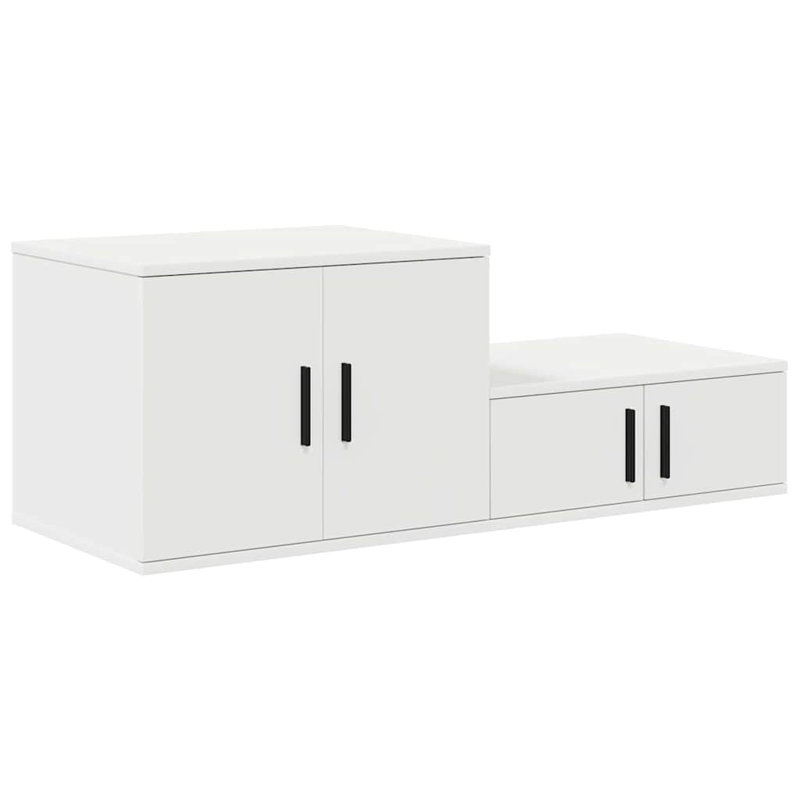 Storage Cabinet 103 X 41 X 40 Cm Engineered Wood, White