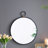 Iron Frame Vertical Round Mirror