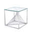Cyra Glass Top End Table
